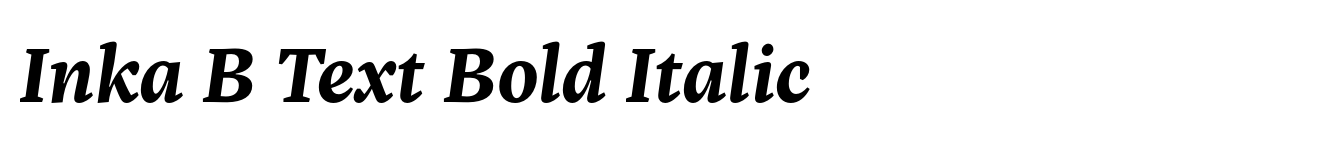 Inka B Text Bold Italic image